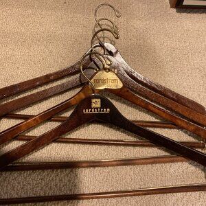 Nordstrom wooden suit hangers wishbone set of 4.